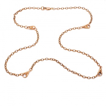 9ct rose gold 21 inch belcher Chain